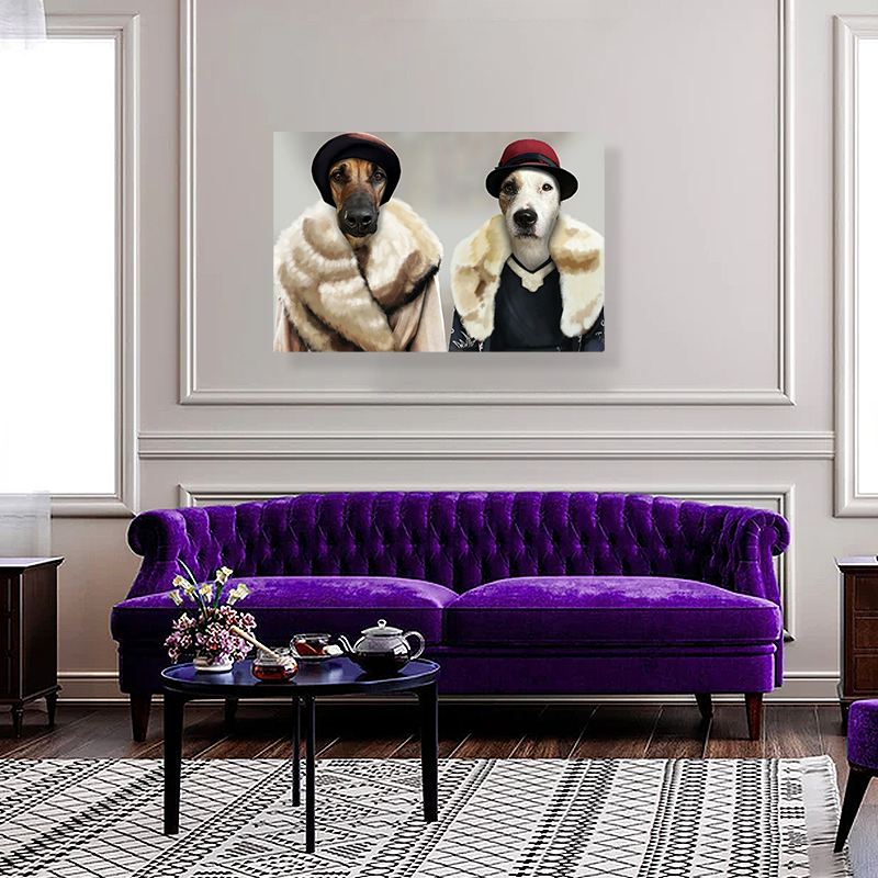Peaky Blinders Ladies Pet Portrait - Custom Pet Portrait